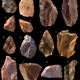 Some of the Middle Stone Age tools found at the site. (Credit: Mohammed Kamal, MPI EVA Leipzig)